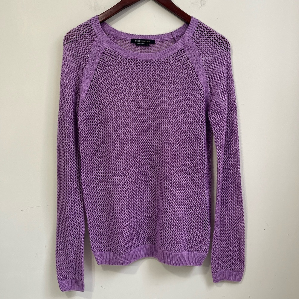 BCBG Maxazria Women's Long Sleeve Loose Knit Sweater Size Medium